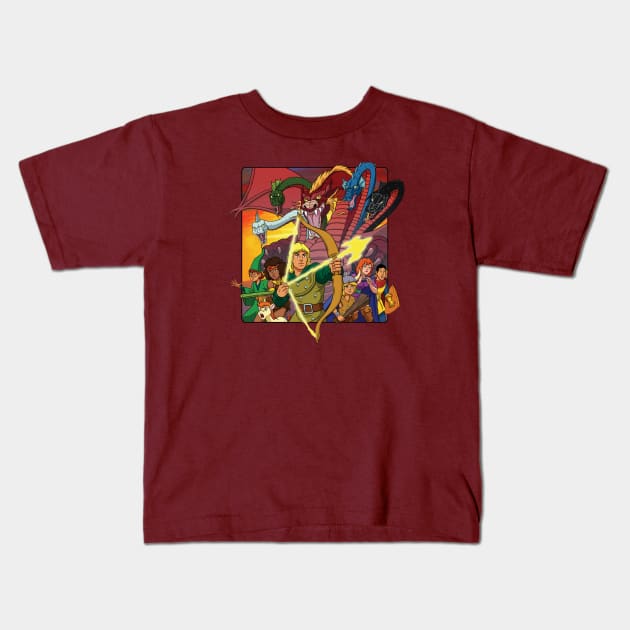 Dungeons and Dragons Cartoon Kids T-Shirt by That Junkman's Shirts and more!